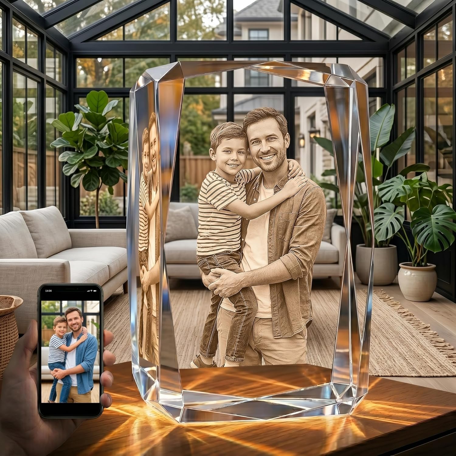 3D Crystal Engraving - Rectangle