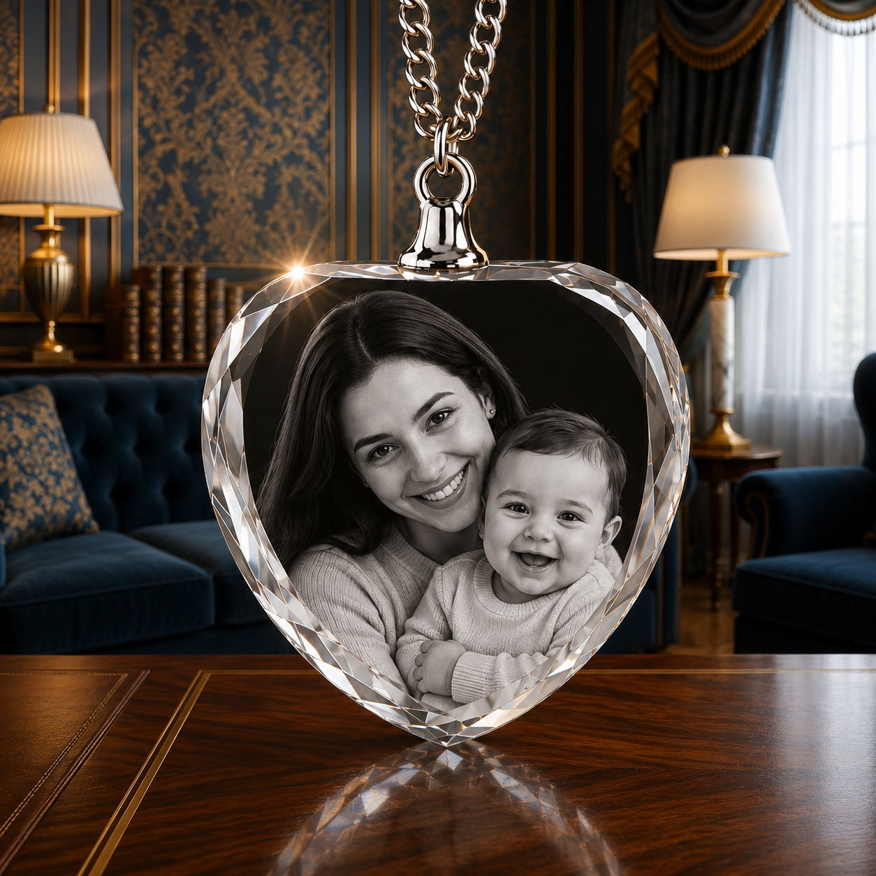 Necklace Heart 3D