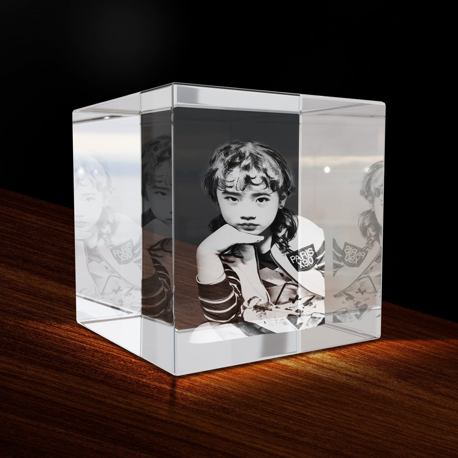 Personalized 3D Crystal Square Cube - Engrave Your Photo