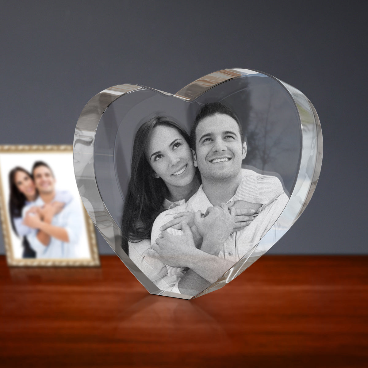 3D Crystal Engraving - Heart doelcrystals