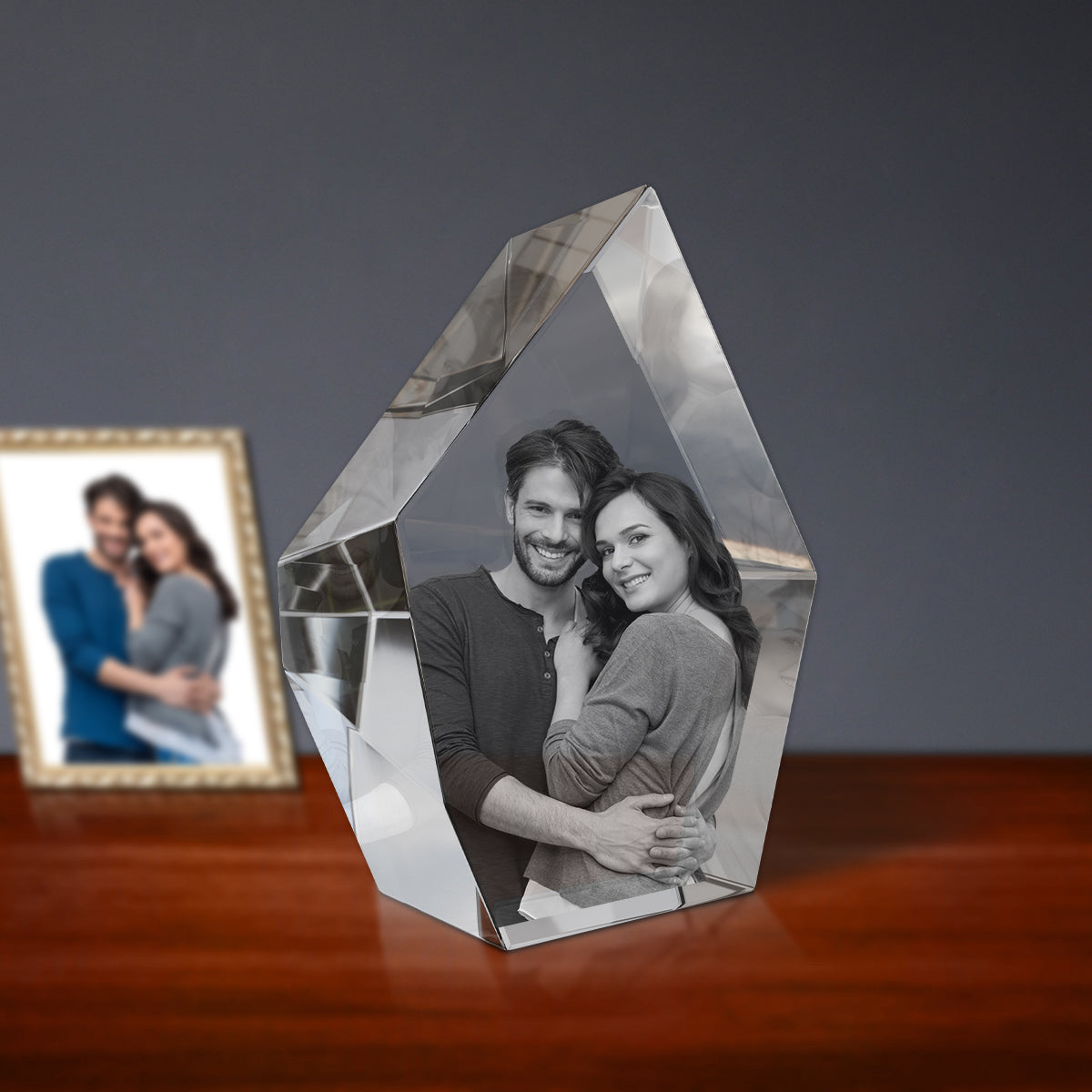 3D Engraving Crystal - Prestige Hexagon Doel Crystals