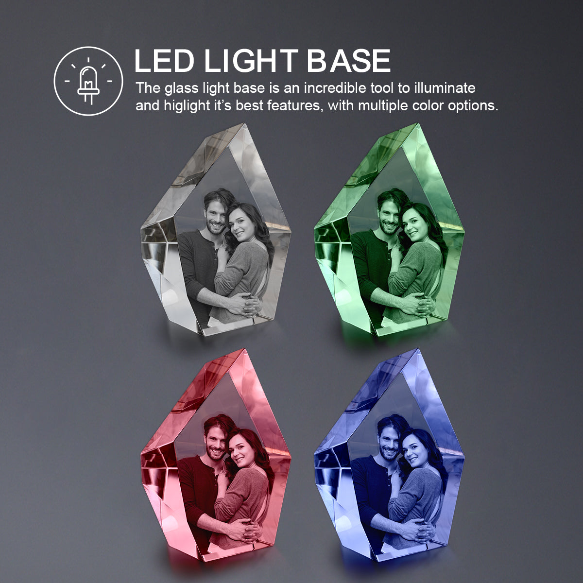 3D Engraving Crystal - Prestige Hexagon Doel Crystals