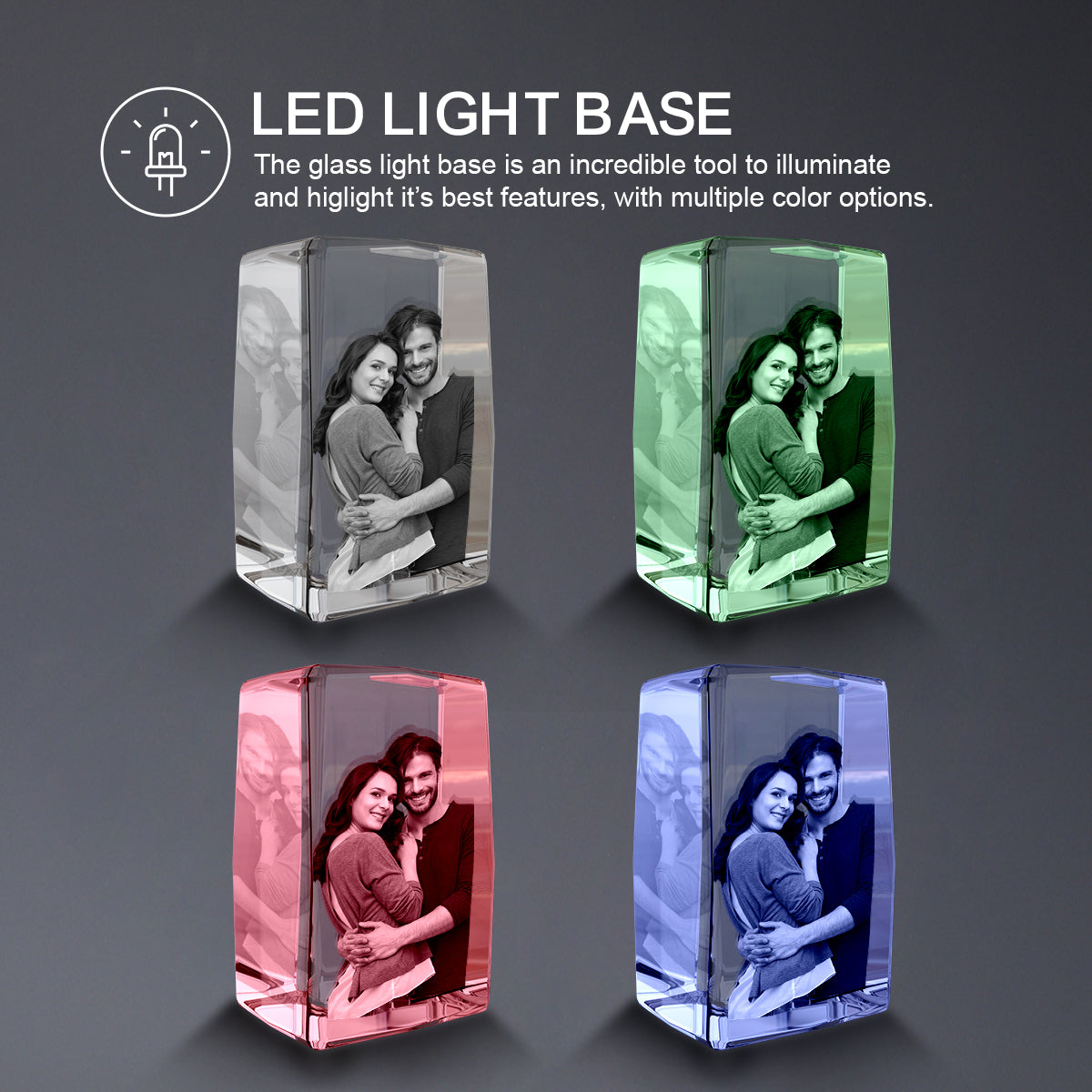 Buy Personalized 3D Crystal Photo Rectangle