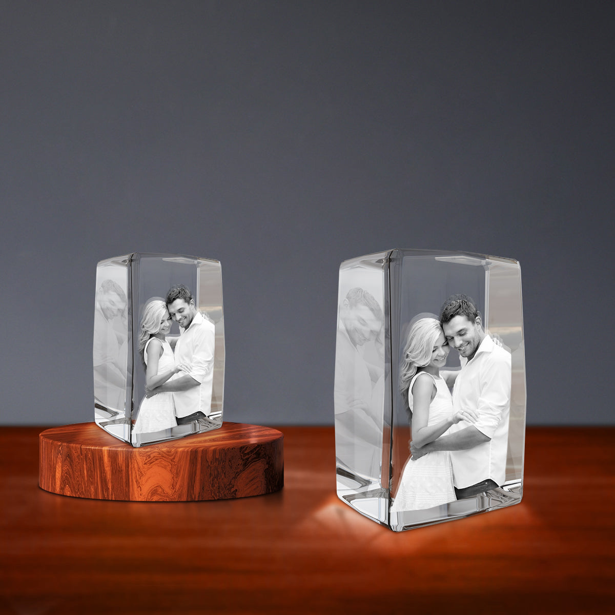 3D Crystal Engraving - Rectangle Doel Crystals