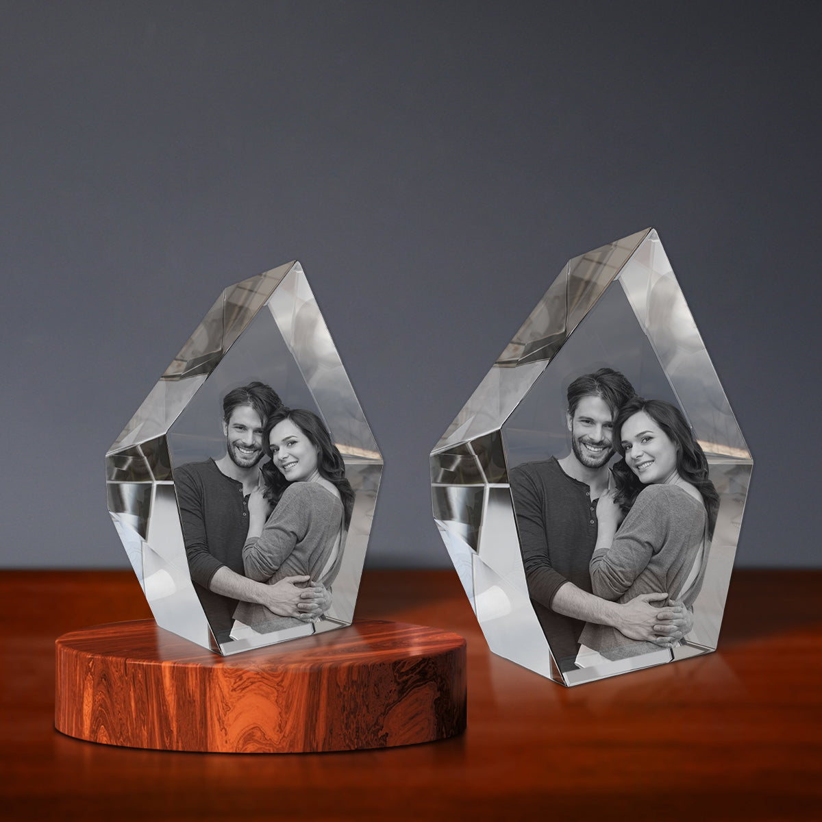 3D Engraving Crystal - Prestige Hexagon Doel Crystals