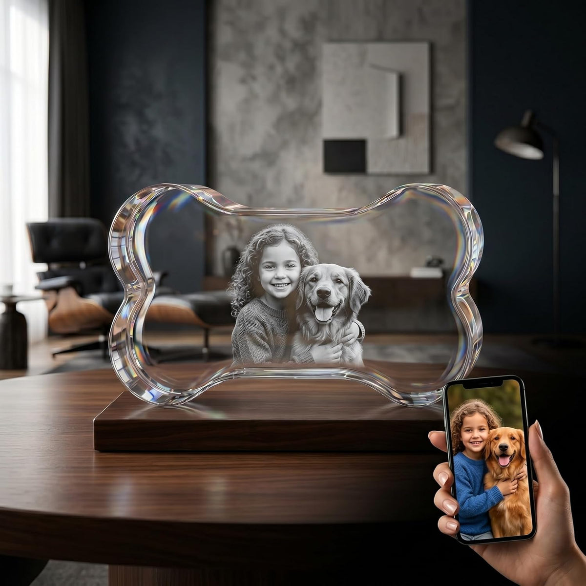 2D Crystal Pet Bone