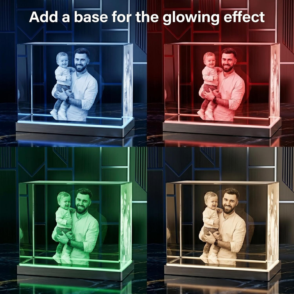 3D Crystal Photo Frame - Rectangle