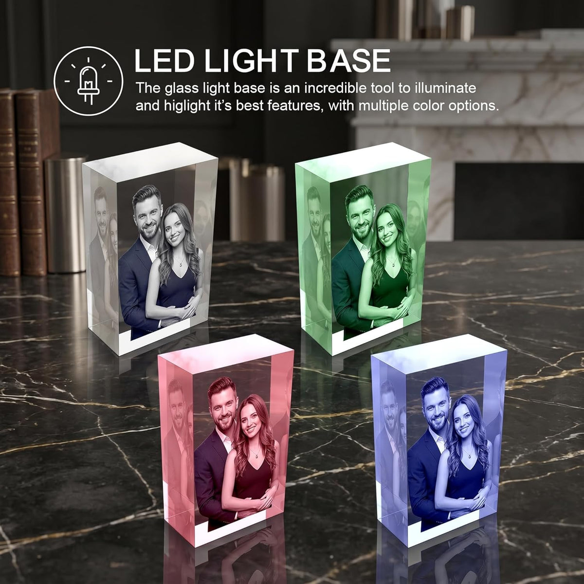3D Crystal Engraving Blank Block - Rectangle