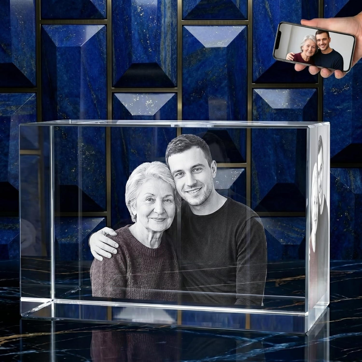 3D Crystal Photo Frame - Rectangle