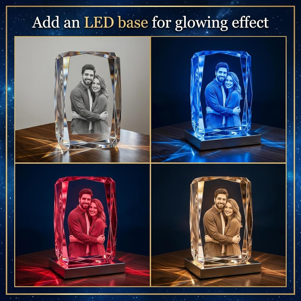 3D Crystal Engraving - Rectangle