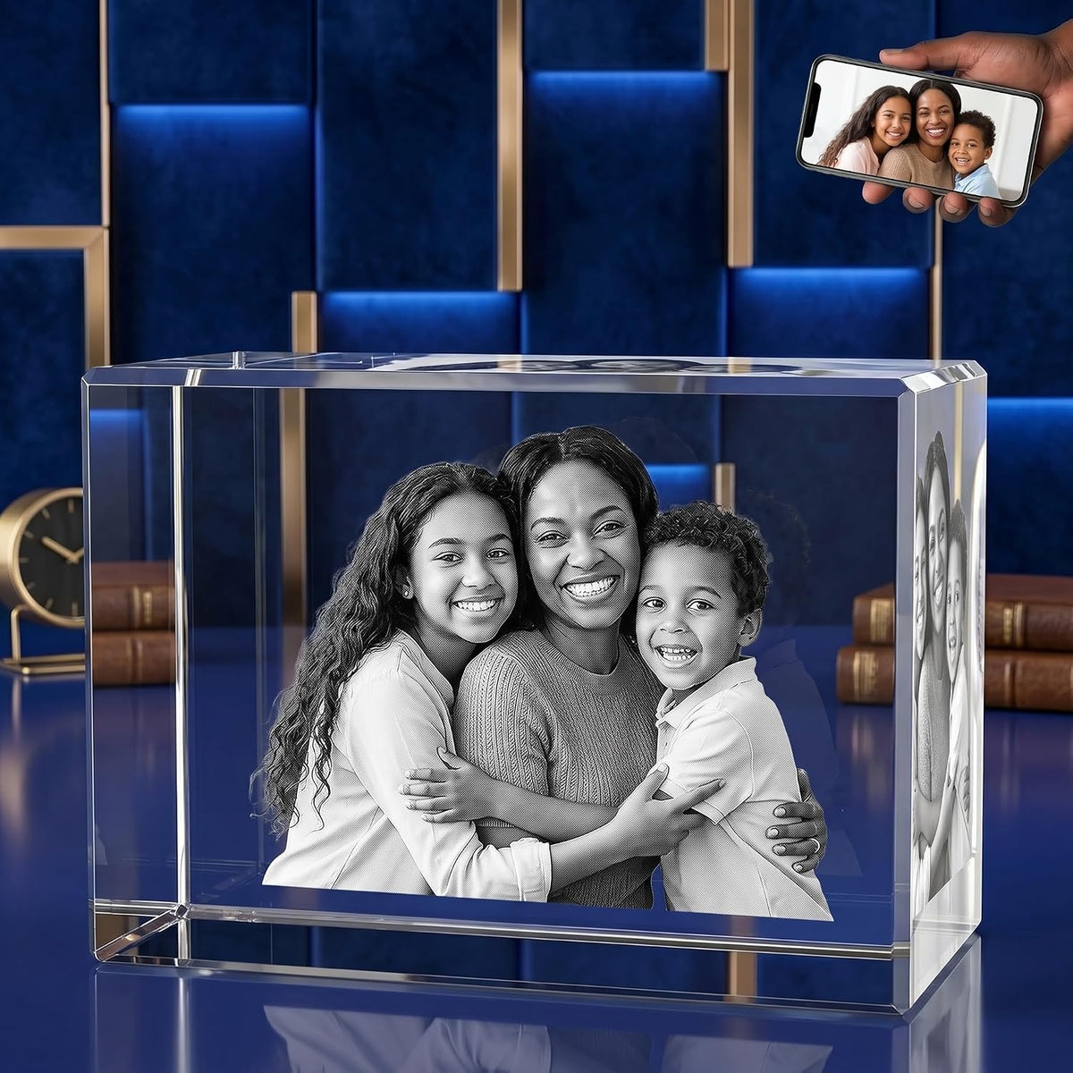 3D Crystal Photo Frame - Rectangle