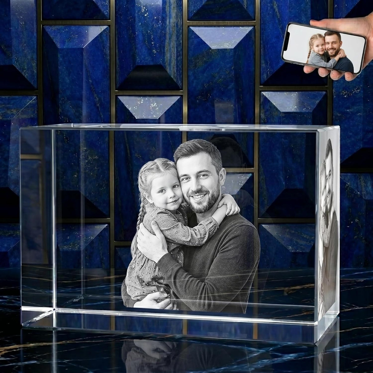 3D Crystal Photo Frame - Rectangle
