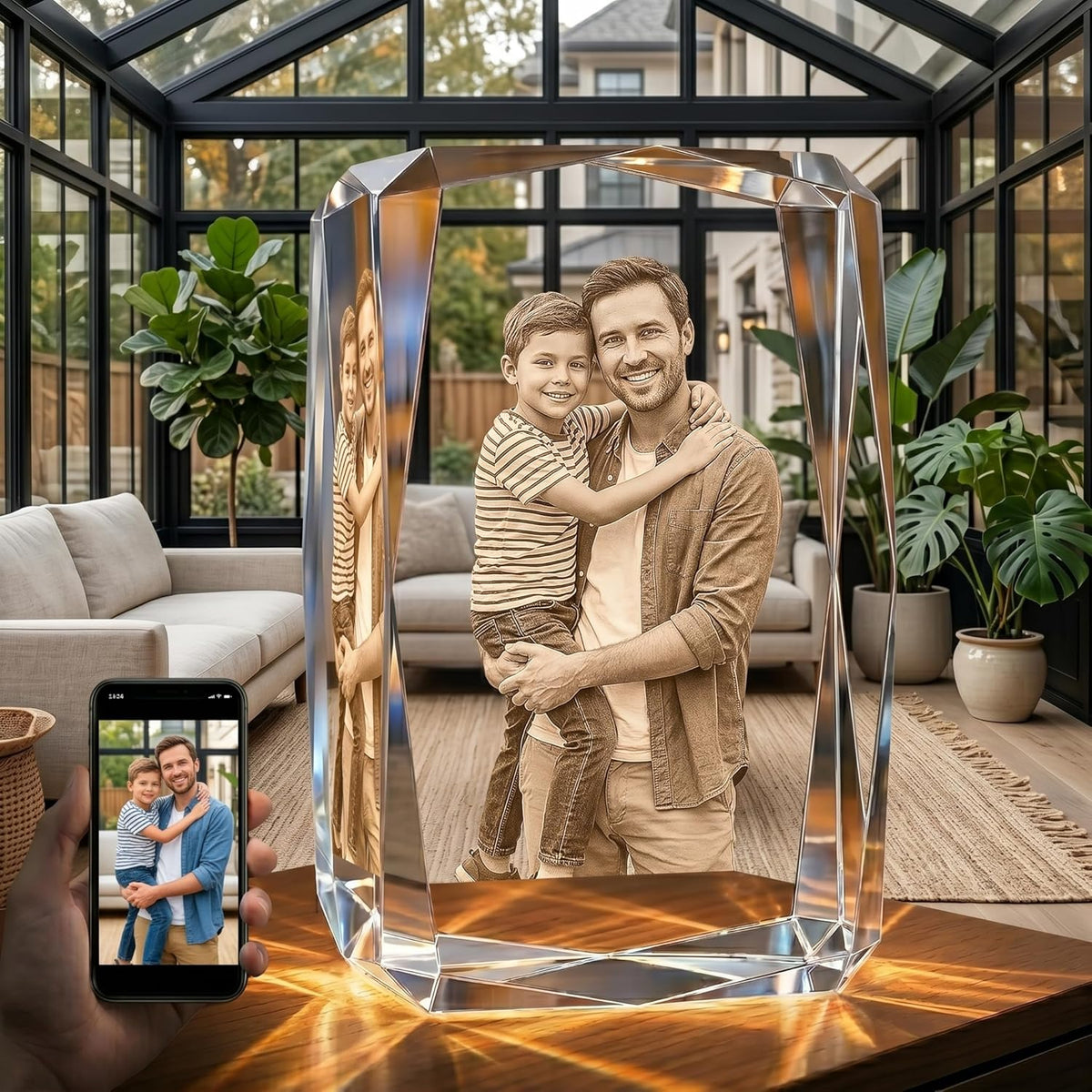 3D Crystal Engraving - Rectangle