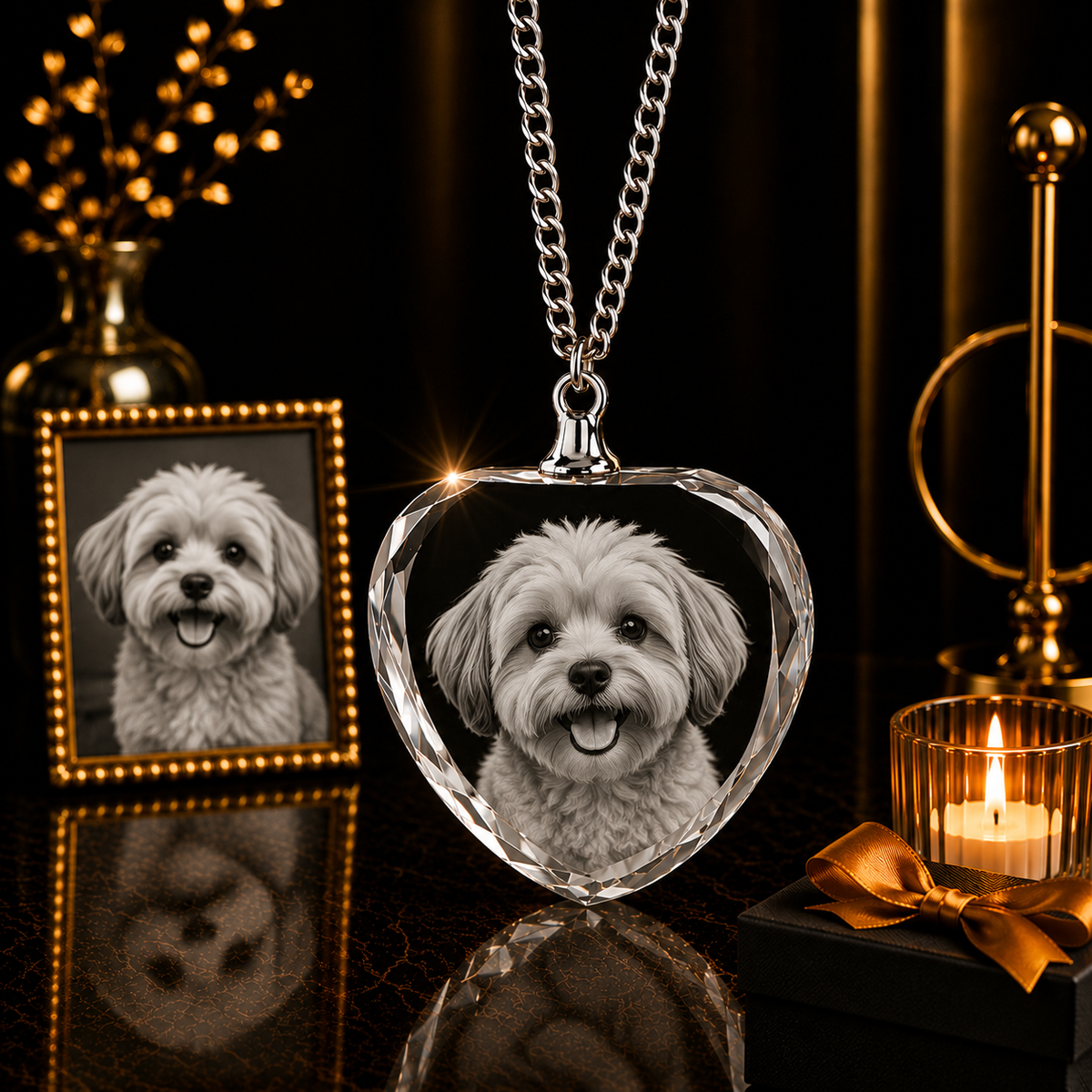 Necklace Heart 3D