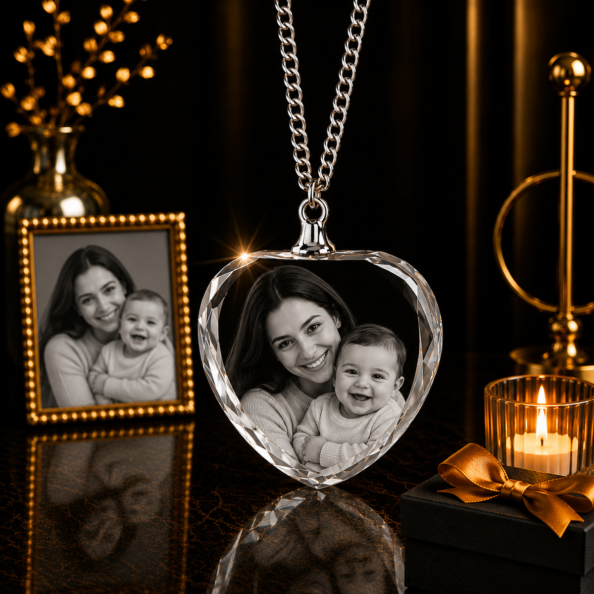 Necklace Heart 3D