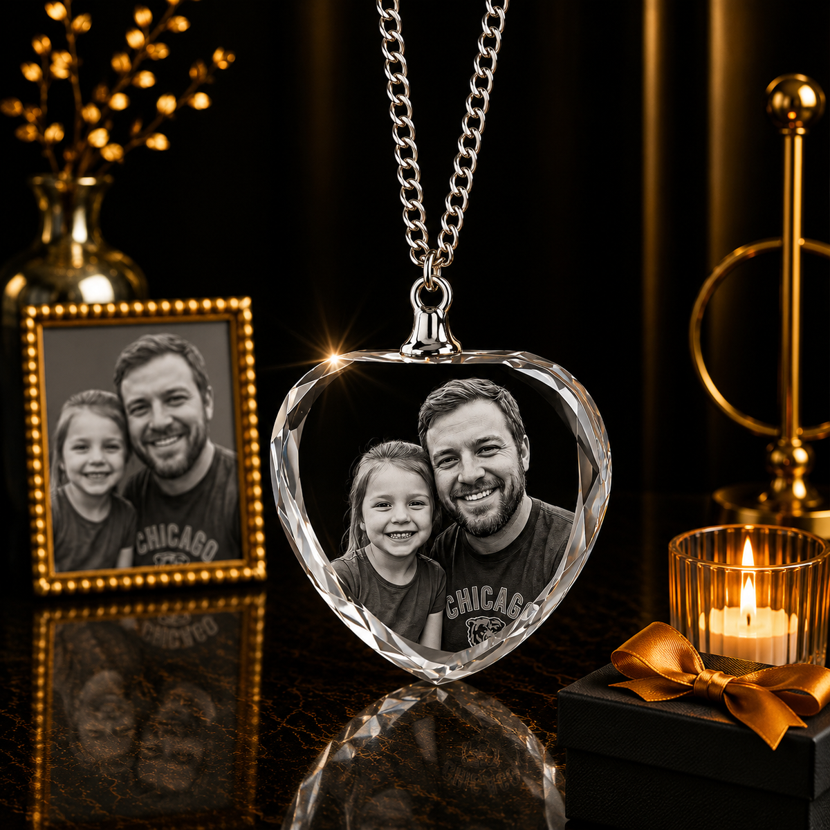 Necklace Heart 3D