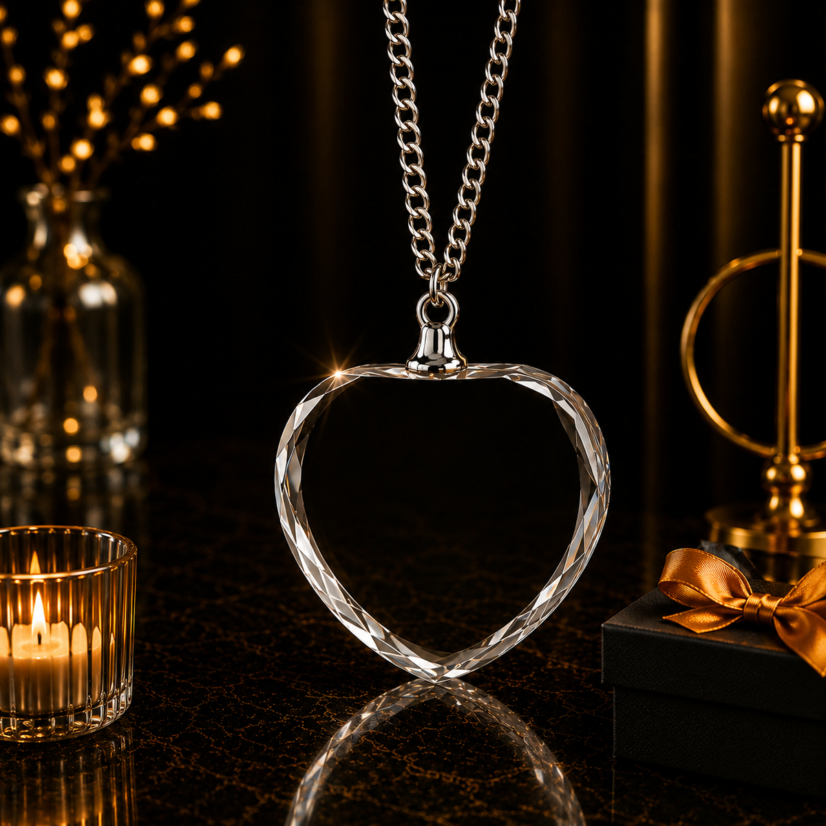 Necklace Heart 3D