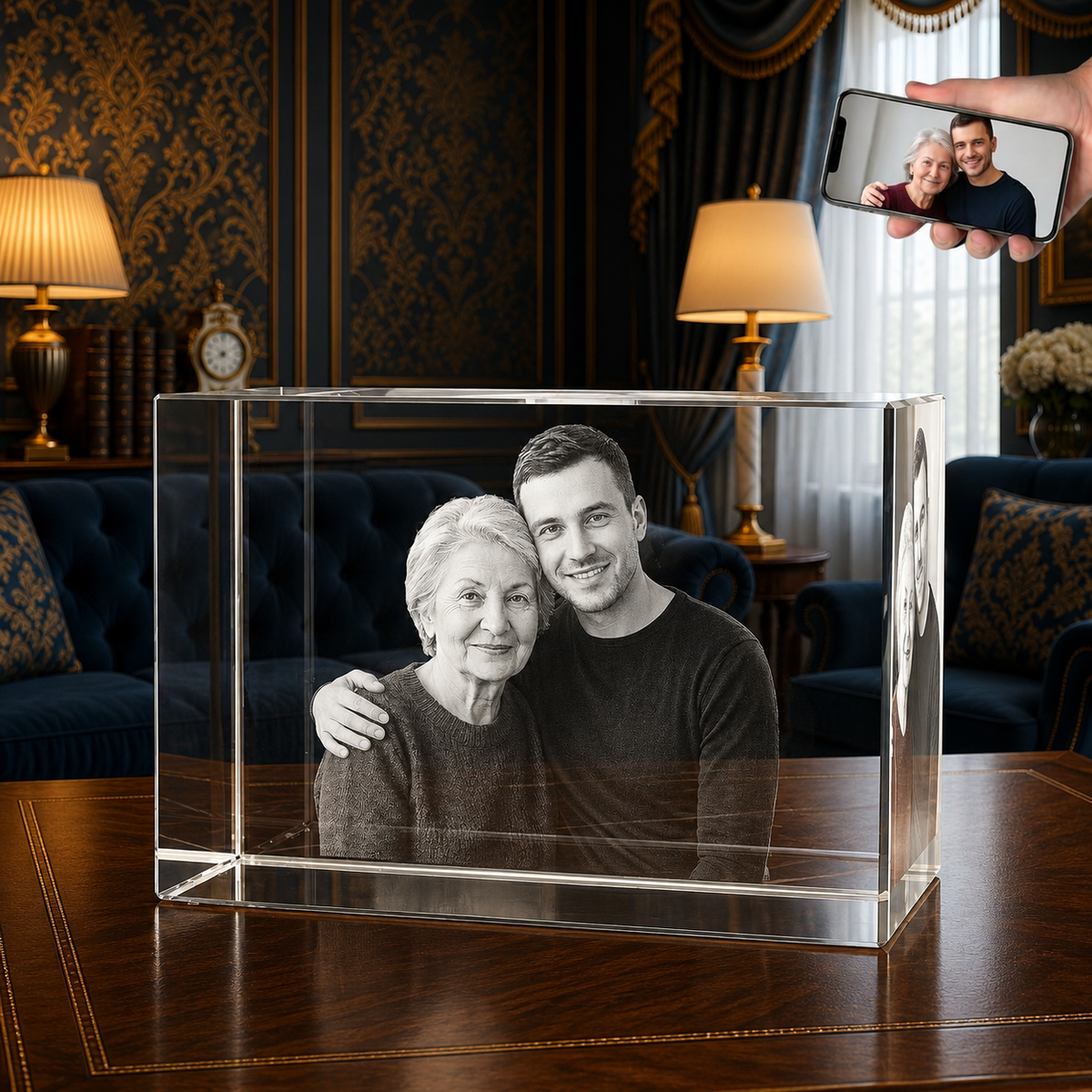 3D Crystal Photo Frame - Rectangle