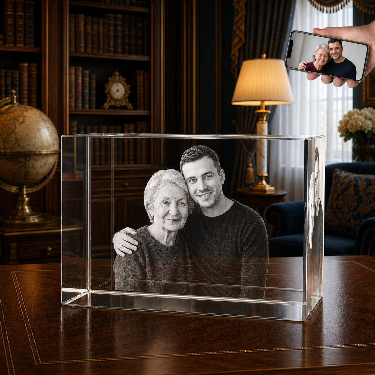 3D Crystal Photo Frame - Rectangle