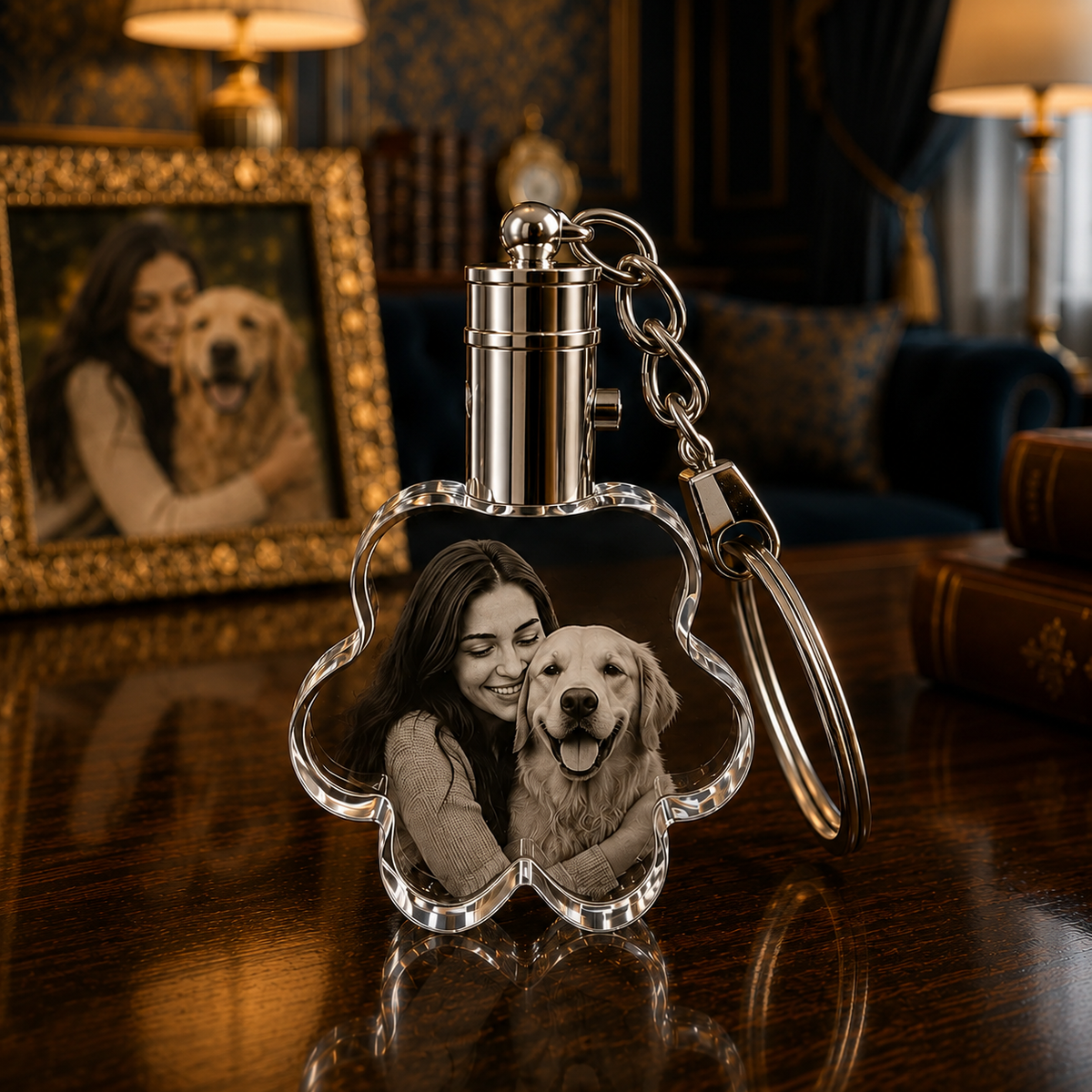 Keychain Pet Paw 3D