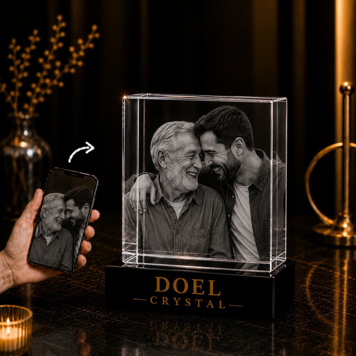 3D Crystal Engraving - Rectangle