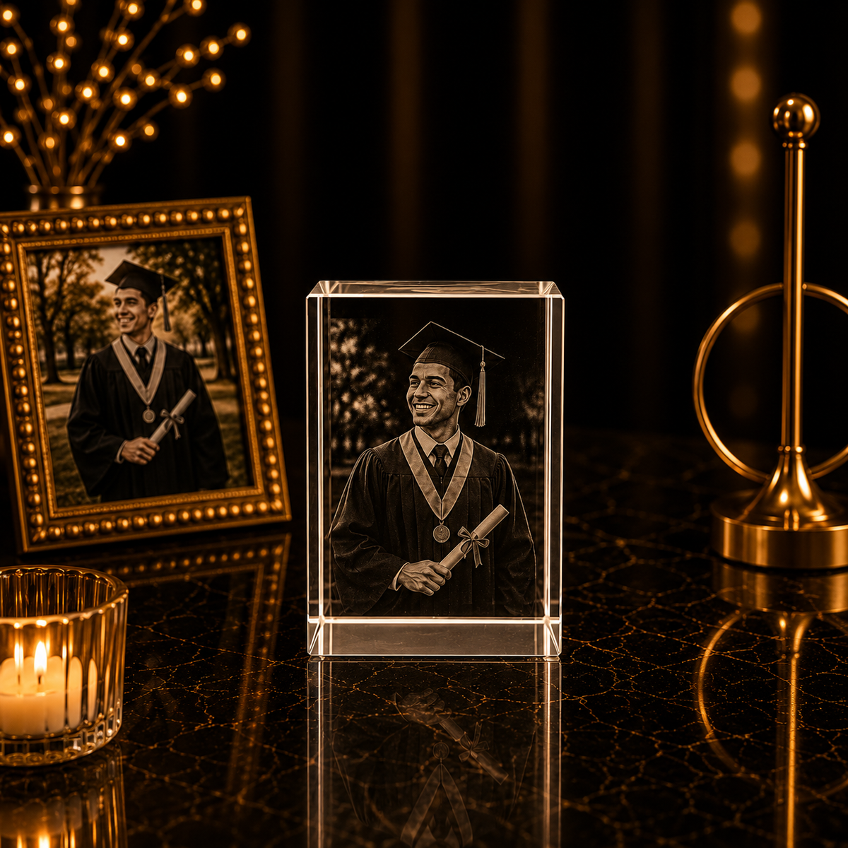 3D Crystal Engraving Blank Block - Rectangle