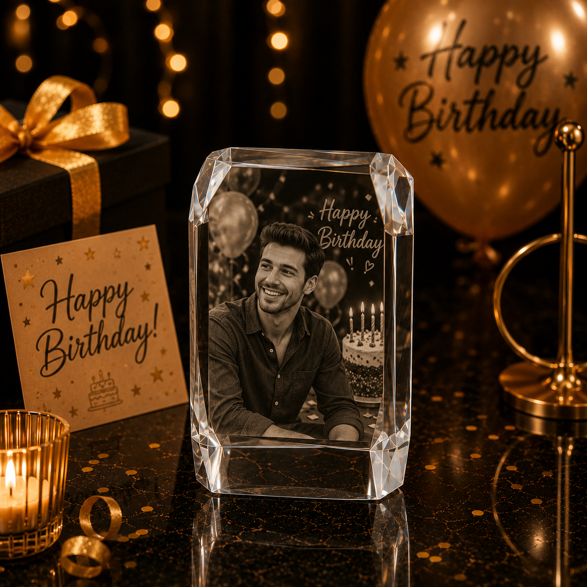 3D Crystal Engraving - Rectangle