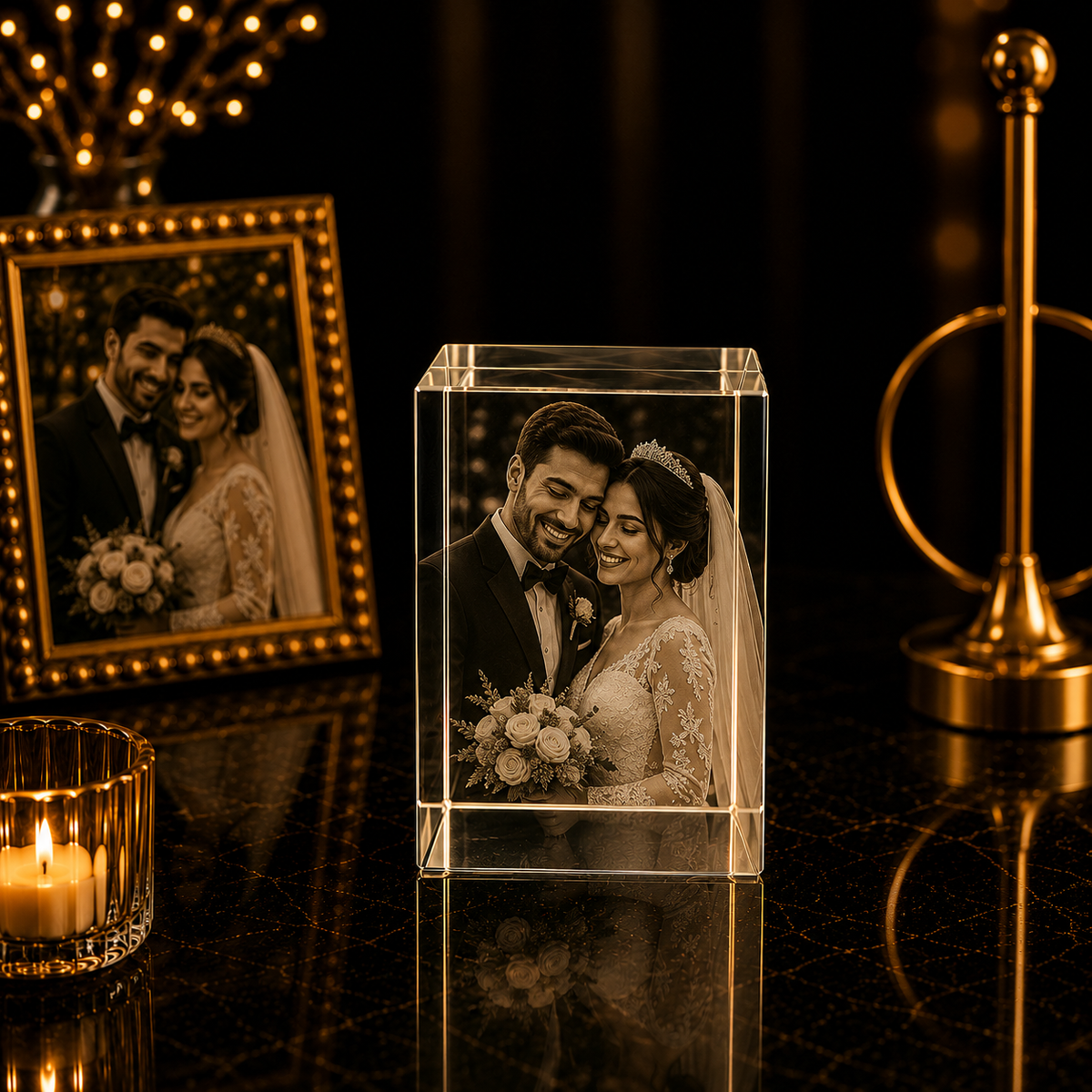 3D Crystal Engraving - Rectangle