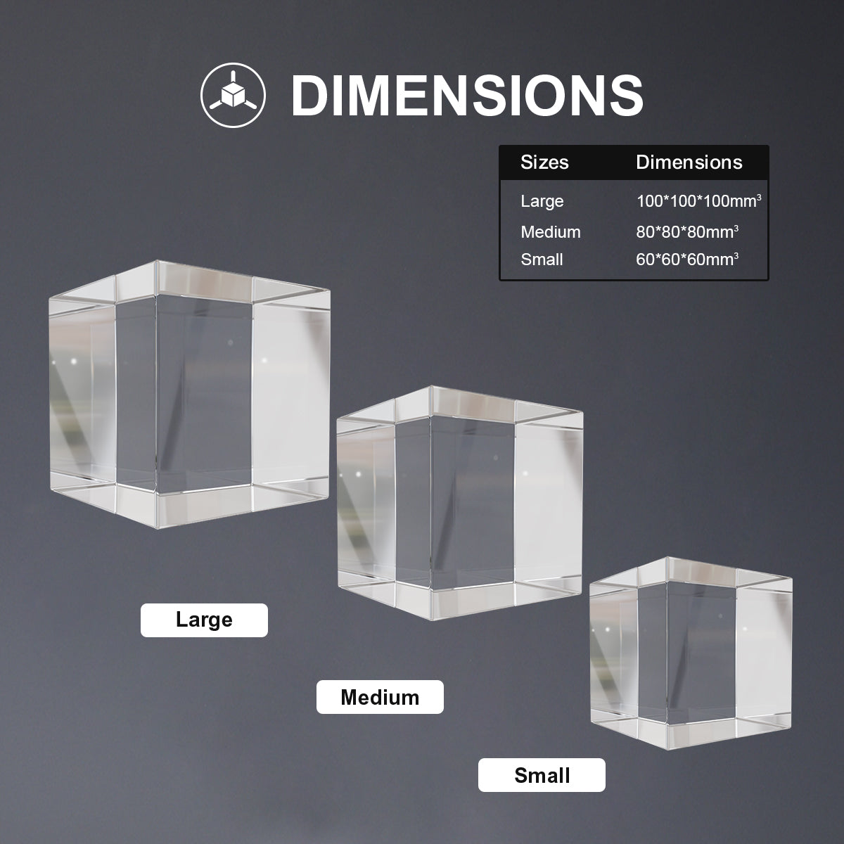 3D Photo Engraving Crystal - Square Doel Crystals