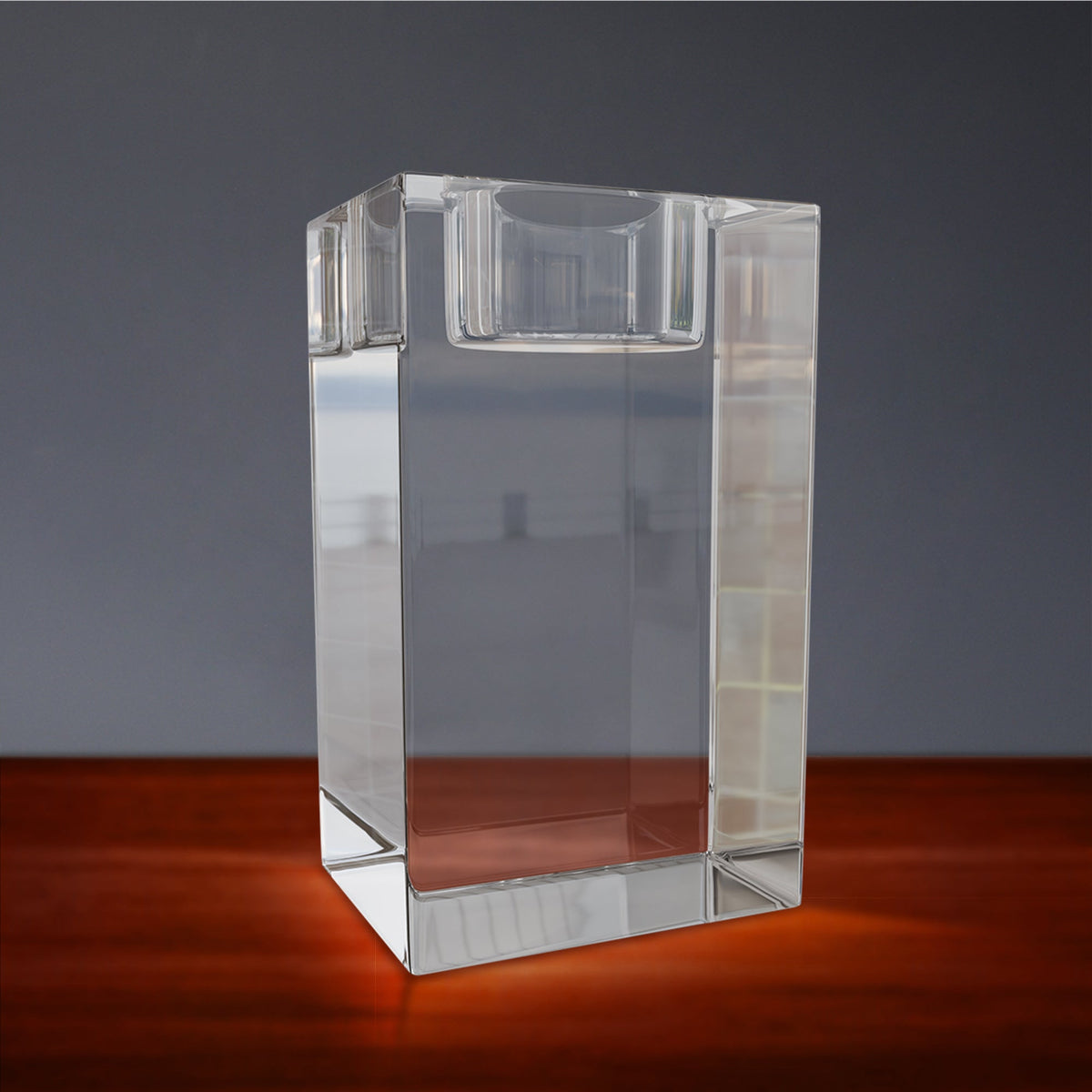 3D Crystal Tribute Engraving - Candle Holder doelcrystals