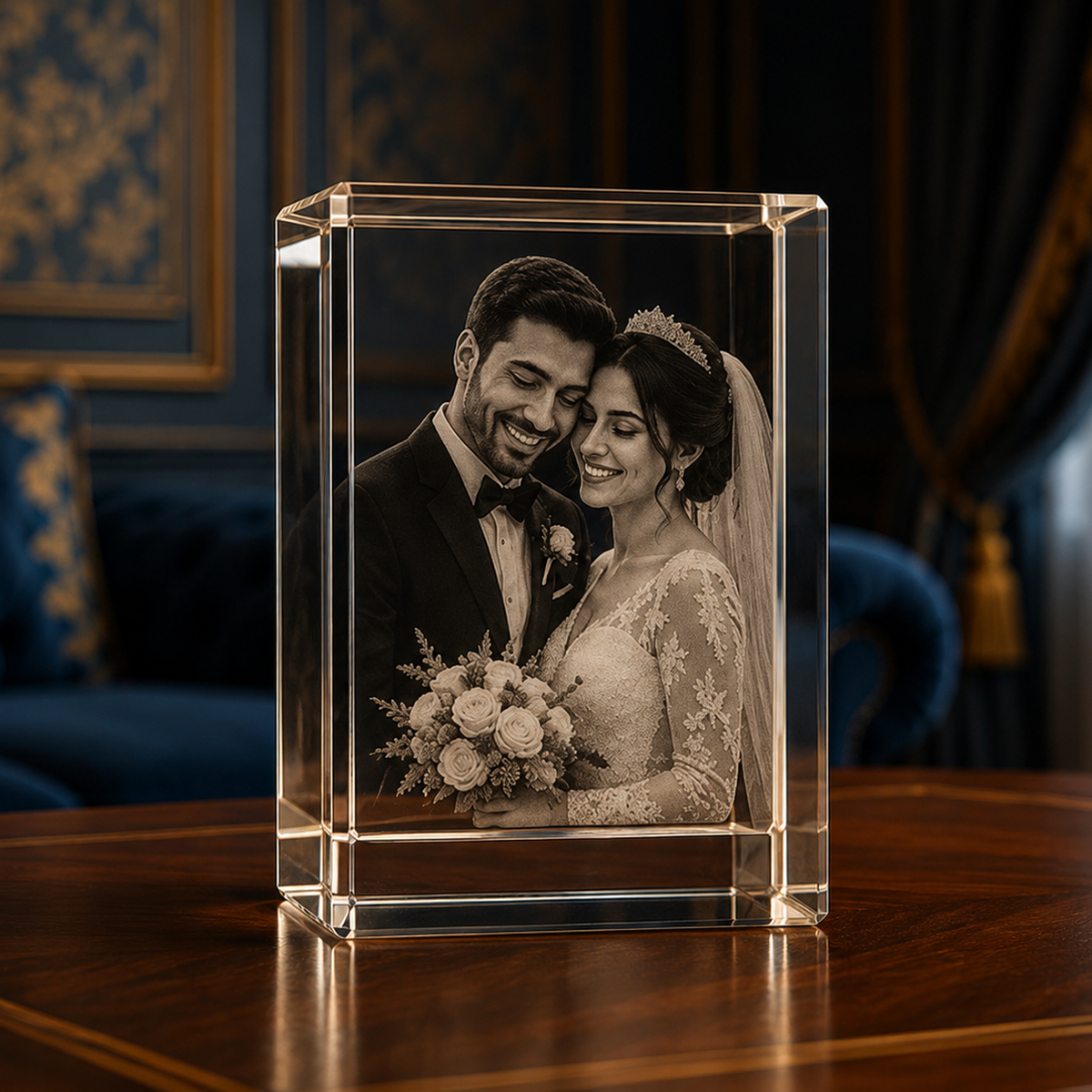 3D Crystal Engraving Blank Block - Rectangle